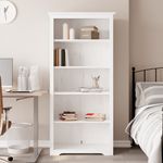 Casa si Gradina - Mobilier - Biblioteci si rafturi - Biblioteci - Biblioteca BODO, alb, 80x38x180 cm, lemn masiv pin, 5 rafturi - Infinity.ro