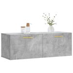 Casa si Gradina - Mobilier - Dulapuri si sifoniere - Dulapuri - Dulap de perete, gri beton, 100x36,5x35 cm, lemn prelucrat - Infinity.ro
