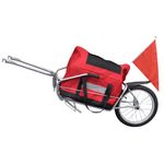 Sport si Outdoor - Ciclism - Accesorii pentru biciclete - Remorci biciclete - Remorca cargo de bicicleta, cu o roata si geanta de depozitare - Infinity.ro