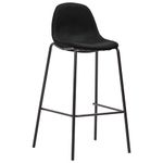 Casa si Gradina - Mobilier - Scaune si fotolii - Scaune - Scaune de bar, 2 buc., negru, material textil - Infinity.ro