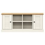 Casa si Gradina - Mobilier - Organizare si depozitare - Bancute - Banca de pantofi VIGO, alb, 106x35x45 cm, lemn masiv de pin - Infinity.ro