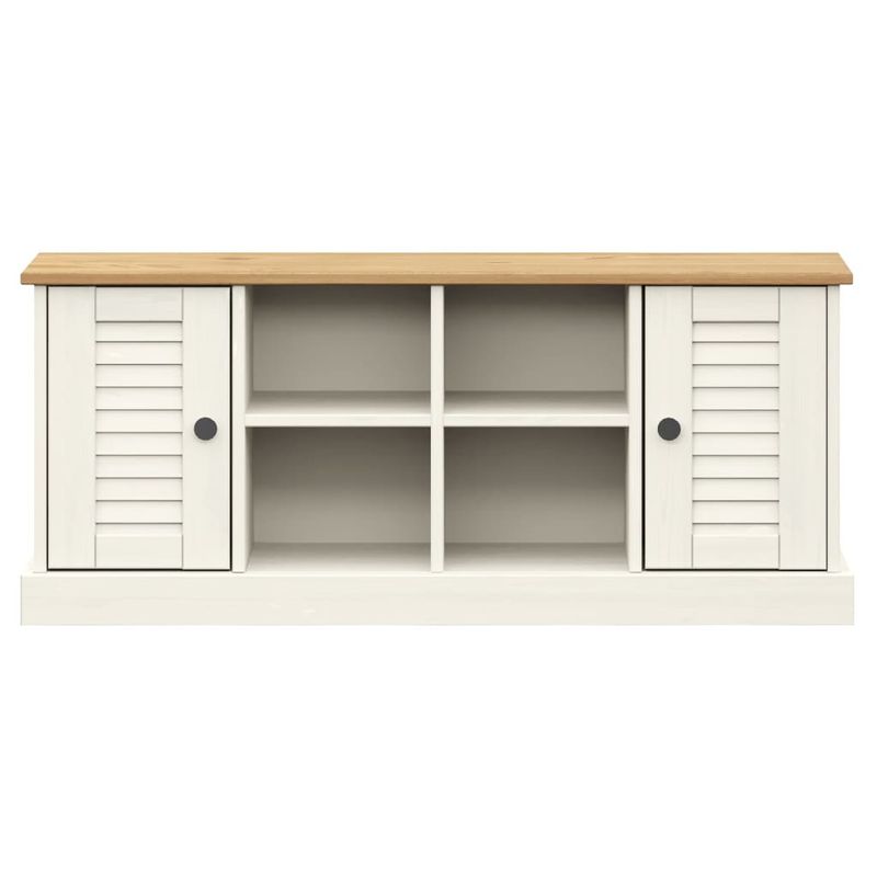 Casa si Gradina - Mobilier - Organizare si depozitare - Bancute - Banca de pantofi VIGO, alb, 106x35x45 cm, lemn masiv de pin - Infinity.ro