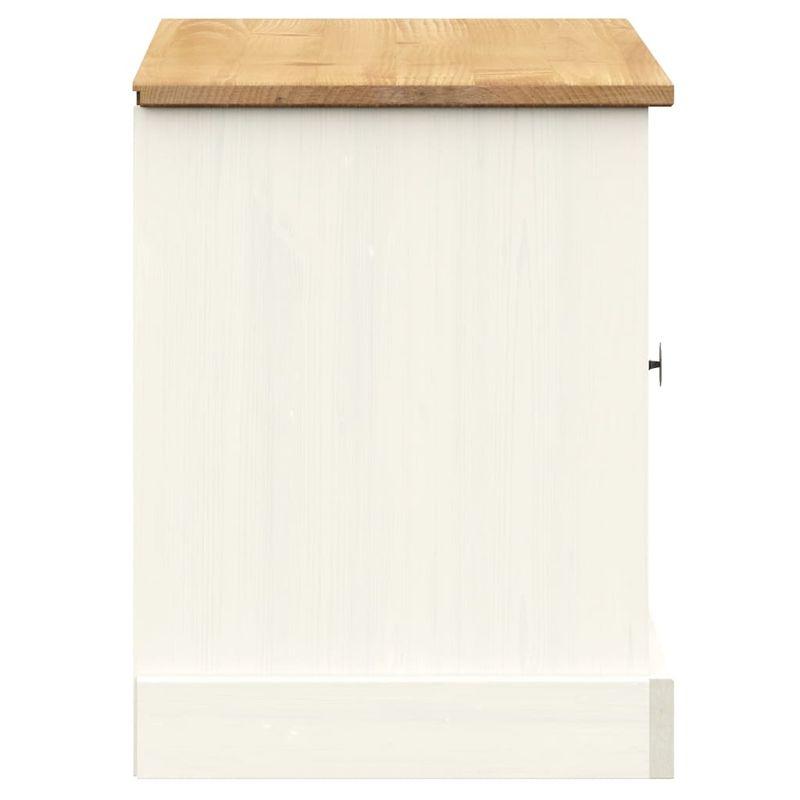 Casa si Gradina - Mobilier - Organizare si depozitare - Bancute - Banca de pantofi VIGO, alb, 106x35x45 cm, lemn masiv de pin - Infinity.ro