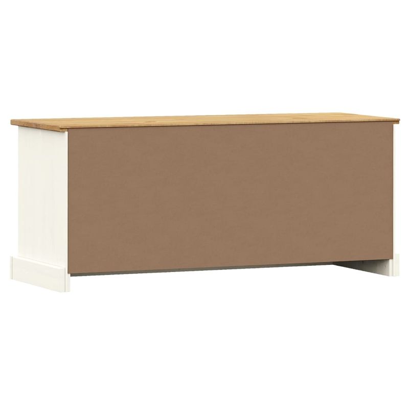 Casa si Gradina - Mobilier - Organizare si depozitare - Bancute - Banca de pantofi VIGO, alb, 106x35x45 cm, lemn masiv de pin - Infinity.ro