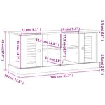 Casa si Gradina - Mobilier - Organizare si depozitare - Bancute - Banca de pantofi VIGO, alb, 106x35x45 cm, lemn masiv de pin - Infinity.ro