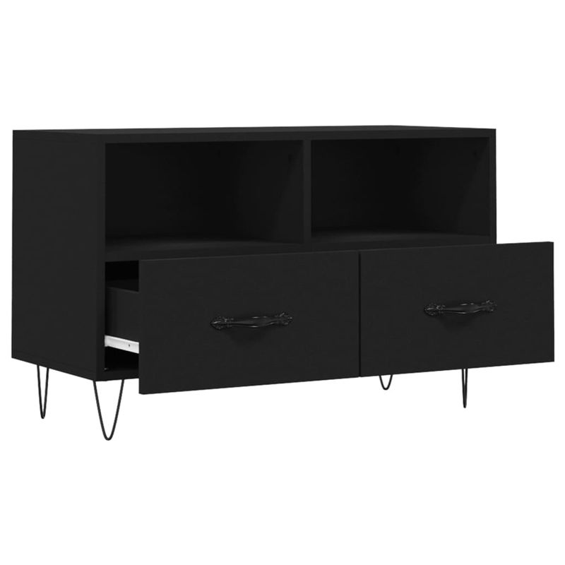 Casa si Gradina - Mobilier - Comode si corpuri - Comode - Comoda TV, negru, 80x36x50 cm, lemn prelucrat - Infinity.ro