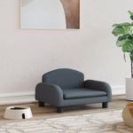 Petshop - Accesorii petshop - Culcusuri si custi - Culcusuri si saltele - Pat de caini, gri inchis, 50x40x30 cm, material textil - Infinity.ro