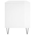 Casa si Gradina - Mobilier - Dulapuri si sifoniere - Dulapuri - Dulapuri pentru discuri alb lucios 100x38x48 cm, lemn prelucrat - Infinity.ro