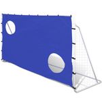 Sport si Outdoor - Sporturi de echipa - Fotbal - Porti fotbal - Poarta fotbal cu perete tinta, 240x92x150 cm, otel calitate inalta - Infinity.ro