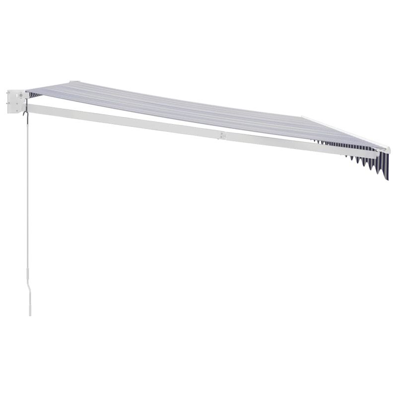 Casa si Gradina - Gradina si terasa - Umbrele si pavilioane - Pavilioane - Copertina retractabila albastru/alb, 4x3 m, textil/aluminiu - Infinity.ro