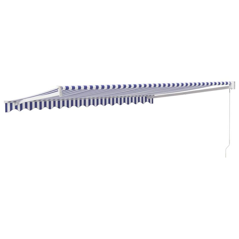 Casa si Gradina - Gradina si terasa - Umbrele si pavilioane - Pavilioane - Copertina retractabila albastru/alb, 4x3 m, textil/aluminiu - Infinity.ro