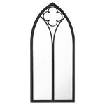 Casa si Gradina - Decoratiuni - Oglinzi - Oglinda,negru, 100x45 cm,fier, pentru utilizare in interior - Infinity.ro