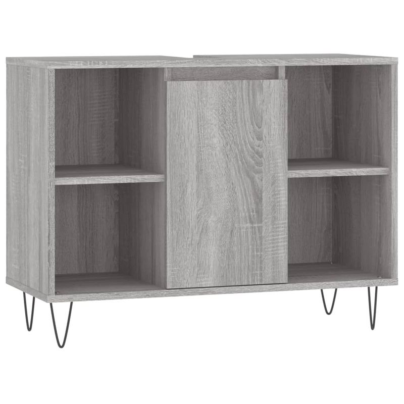 Casa si Gradina - Mobilier - Mobilier baie - Corpuri baie - Dulap pentru baie, gri sonoma, 80x33x60 cm, lemn compozit - Infinity.ro