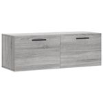 Casa si Gradina - Mobilier - Dulapuri si sifoniere - Dulapuri - Dulap de perete, gri sonoma, 100x36,5x35 cm, lemn prelucrat - Infinity.ro