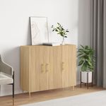 Casa si Gradina - Mobilier - Comode si corpuri - Comode - Servanta, stejar sonoma, 90x34x80 cm, lemn compozit - Infinity.ro