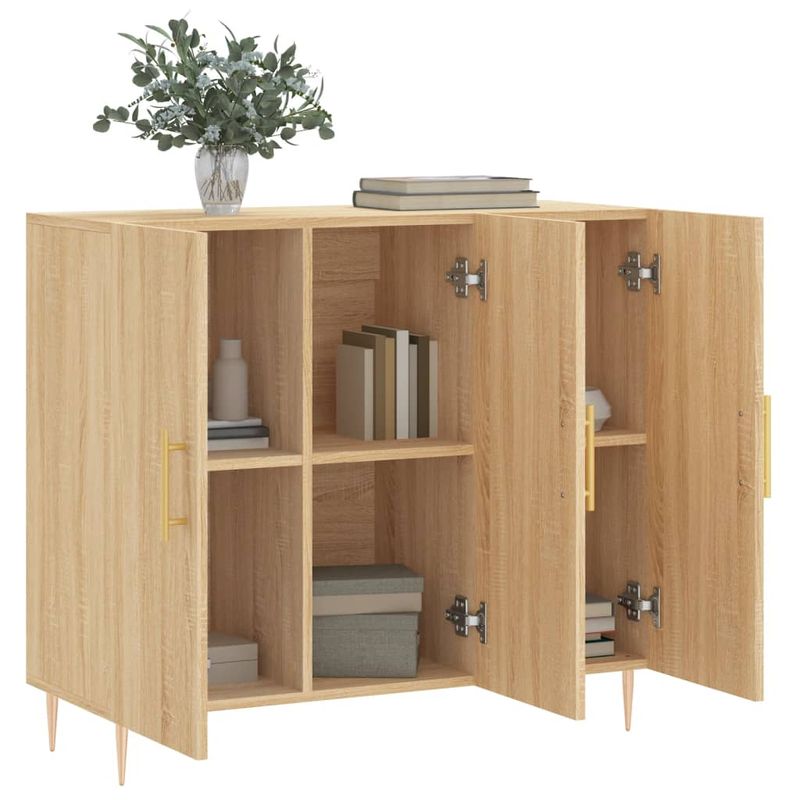 Casa si Gradina - Mobilier - Comode si corpuri - Comode - Servanta, stejar sonoma, 90x34x80 cm, lemn compozit - Infinity.ro