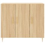 Casa si Gradina - Mobilier - Comode si corpuri - Comode - Servanta, stejar sonoma, 90x34x80 cm, lemn compozit - Infinity.ro