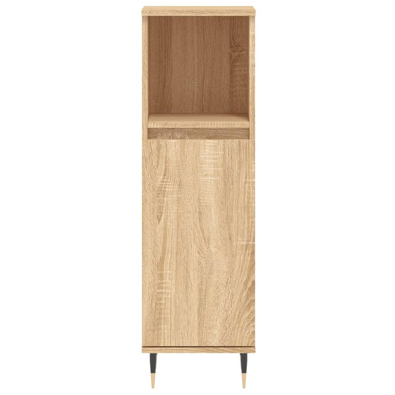 Casa si Gradina - Mobilier - Mobilier baie - Corpuri baie - Dulap de baie, stejar sonoma, 30x30x100 cm, lemn prelucrat - Infinity.ro