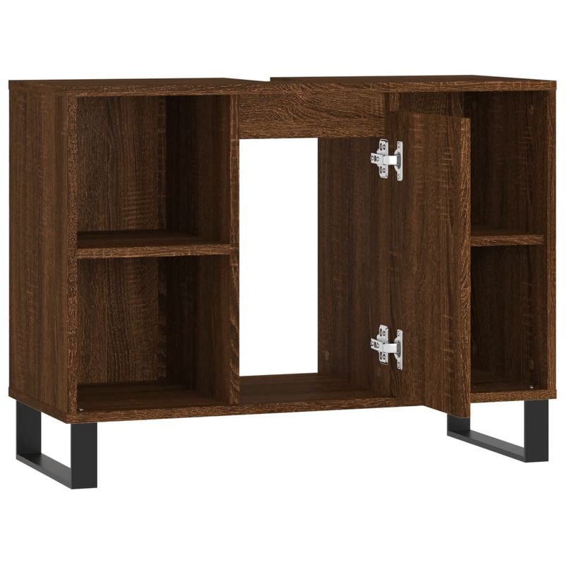 Casa si Gradina - Mobilier - Mobilier baie - Comode baie - Comoda pentru baie, stejar maro, 80x33x60 cm, lemn compozit - Infinity.ro