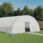 Casa si Gradina - Gradinarit si plante - Sere si solarii - Sera cu cadru din otel, alb, 36 m², 6x6x2,85 m - Infinity.ro
