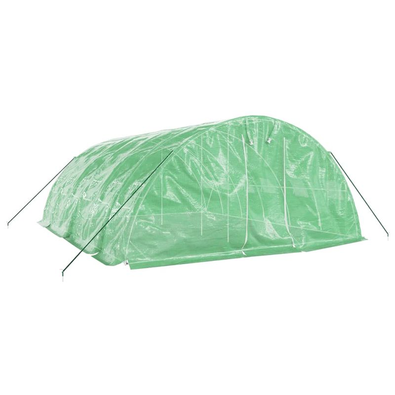 Casa si Gradina - Gradinarit si plante - Sere si solarii - Sera cu cadru din otel, verde, 30 m², 6x5x2,3 m - Infinity.ro