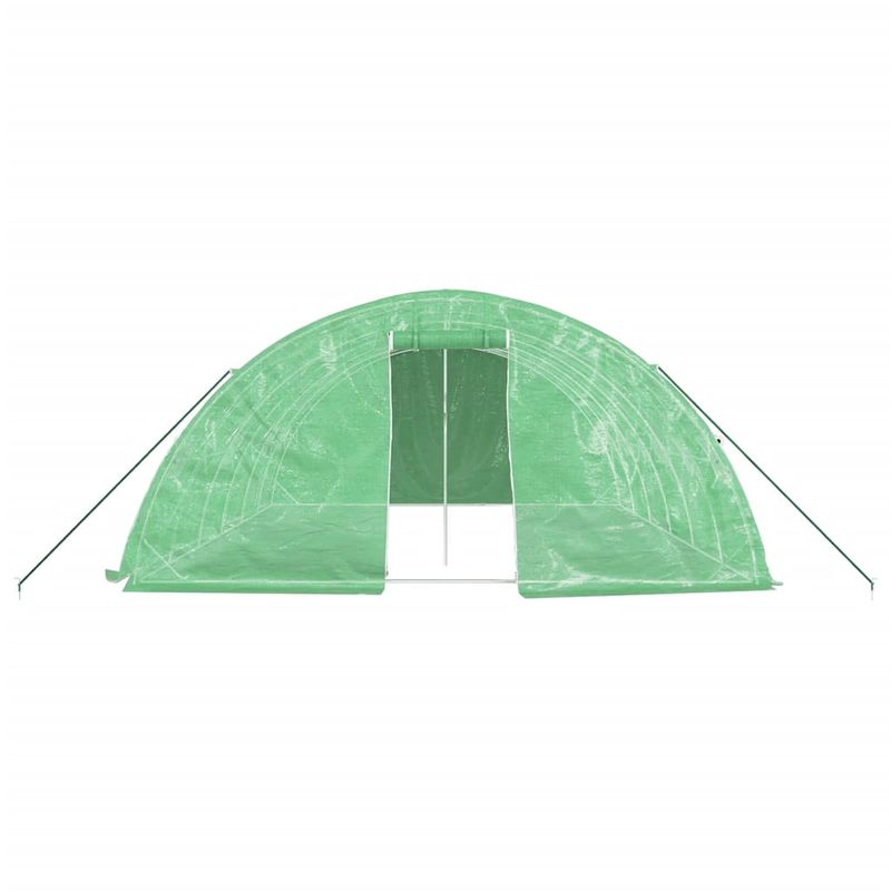Casa si Gradina - Gradinarit si plante - Sere si solarii - Sera cu cadru din otel, verde, 30 m², 6x5x2,3 m - Infinity.ro