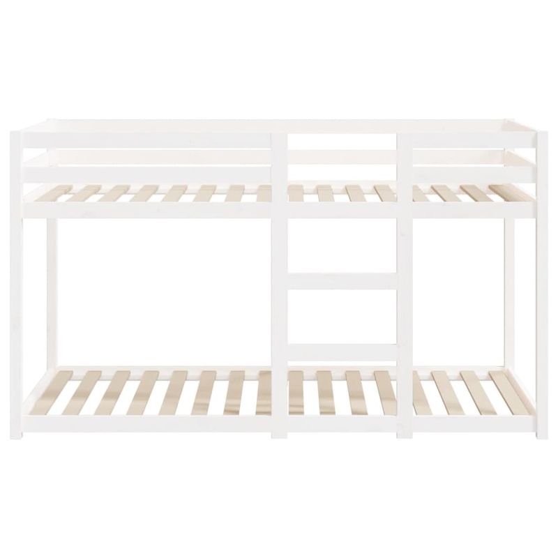 Casa si Gradina - Mobilier - Paturi si accesorii - Paturi - Pat supraetajat, alb, 75x190 cm, lemn masiv de pin - Infinity.ro