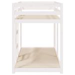 Casa si Gradina - Mobilier - Paturi si accesorii - Paturi - Pat supraetajat, alb, 75x190 cm, lemn masiv de pin - Infinity.ro