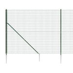 Casa si Gradina - Gradina si terasa - Garduri, panouri si accesorii - Gard plasa de sarma cu tarusi de fixare, verde, 2x25 m - Infinity.ro