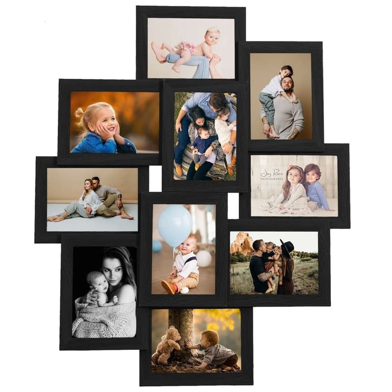 Market - Cadouri - Rame si albume foto - Rama foto colaj, negru, 10x (10x15 cm) foto, MDF - Infinity.ro