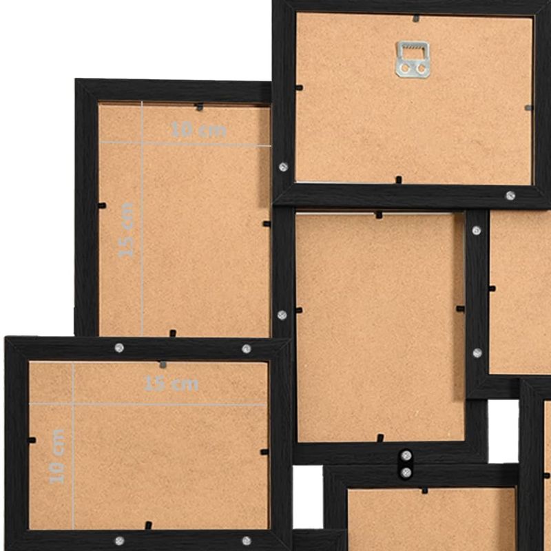 Market - Cadouri - Rame si albume foto - Rama foto colaj, negru, 10x (10x15 cm) foto, MDF - Infinity.ro