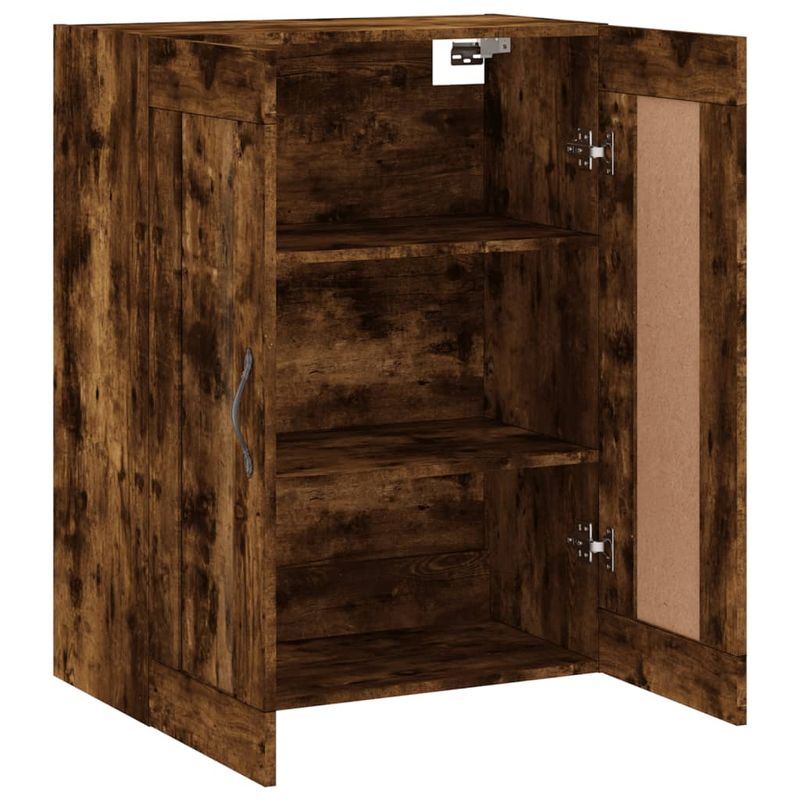Casa si Gradina - Mobilier - Comode si corpuri - Comode - Dulap pe perete, stejar afumat, 69,5x34x90 cm, lemn prelucrat - Infinity.ro