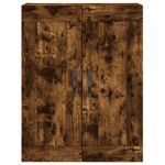 Casa si Gradina - Mobilier - Comode si corpuri - Comode - Dulap pe perete, stejar afumat, 69,5x34x90 cm, lemn prelucrat - Infinity.ro