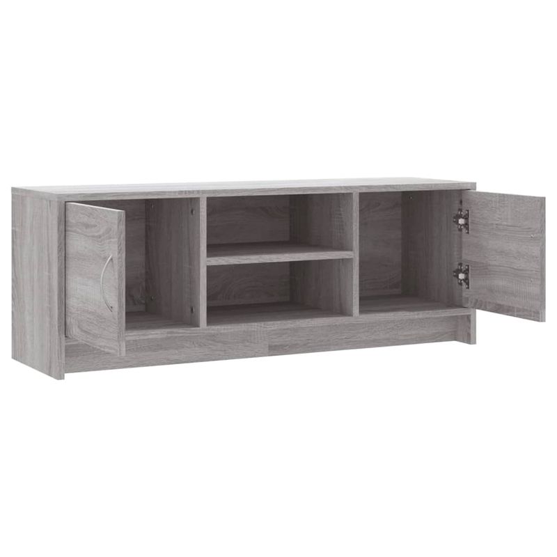 Casa si Gradina - Mobilier - Comode si corpuri - Comode - Dulap TV, gri sonoma, 102x30x37,5 cm, lemn prelucrat - Infinity.ro