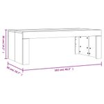 Casa si Gradina - Mobilier - Mese si birouri - Masute de cafea - Masuta de cafea, stejar sonoma, 102x50x36 cm, lemn prelucrat - Infinity.ro