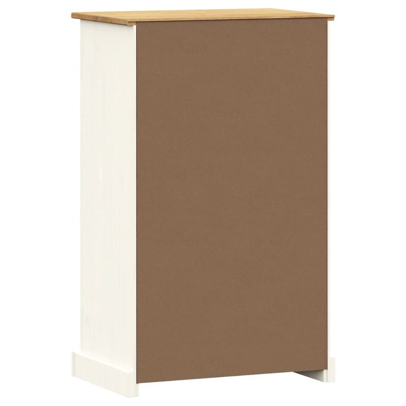 Casa si Gradina - Mobilier - Organizare si depozitare - Organizator incaltaminte - Dulap de pantofi VIGO, 60x35x96 cm, alb, lemn masiv de pin - Infinity.ro
