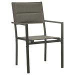 Casa si Gradina - Gradina si terasa - Mobilier exterior - Seturi mobila gradina - Set mobilier de gradina, 7 piese, negru, otel si textilena - Infinity.ro