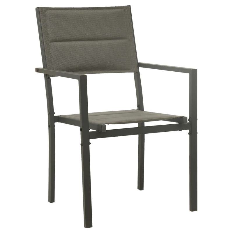 Casa si Gradina - Gradina si terasa - Mobilier exterior - Seturi mobila gradina - Set mobilier de gradina, 7 piese, negru, otel si textilena - Infinity.ro