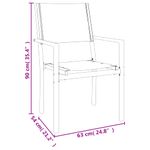 Casa si Gradina - Gradina si terasa - Mobilier exterior - Seturi mobila gradina - Set mobilier de gradina, 7 piese, negru, otel si textilena - Infinity.ro