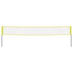 Sport si Outdoor - Sporturi de echipa - Accesorii si echipamente volei - Plasa de volei, galben si negru, 823x244 cm, tesatura PE - Infinity.ro