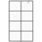 Casa si Gradina - Sanitare - Cazi si cabine de dus - Paravane si usi - Paravan de dus walk-in negru 140x95 cm sticla ESG transparenta - Infinity.ro