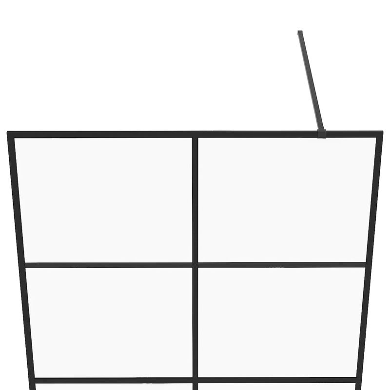 Casa si Gradina - Sanitare - Cazi si cabine de dus - Paravane si usi - Paravan de dus walk-in negru 140x95 cm sticla ESG transparenta - Infinity.ro
