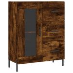 Casa si Gradina - Mobilier - Comode si corpuri - Comode - Servanta, stejar fumuriu, 69,5x34x90 cm, lemn compozit - Infinity.ro