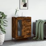 Casa si Gradina - Mobilier - Comode si corpuri - Comode - Servanta, stejar fumuriu, 69,5x34x90 cm, lemn compozit - Infinity.ro