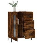 Casa si Gradina - Mobilier - Comode si corpuri - Comode - Servanta, stejar fumuriu, 69,5x34x90 cm, lemn compozit - Infinity.ro