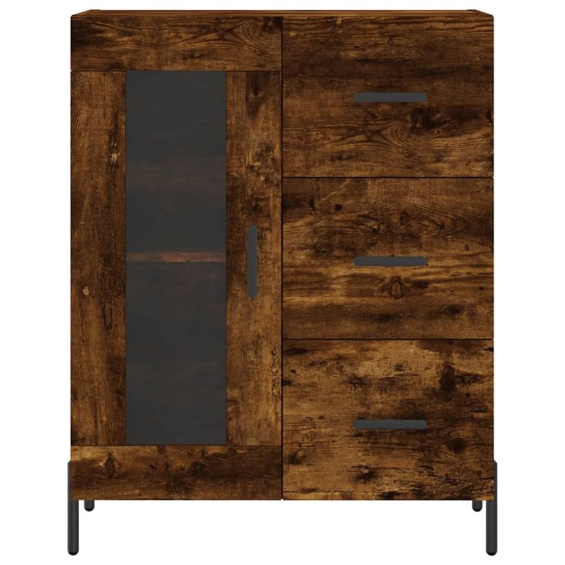 Casa si Gradina - Mobilier - Comode si corpuri - Comode - Servanta, stejar fumuriu, 69,5x34x90 cm, lemn compozit - Infinity.ro