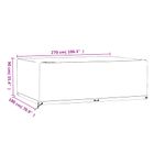 Casa si Gradina - Textile si covoare - Huse pentru mobilier - Husa pentru mobilier gradina, 12 ocheti, 270x180x90 cm, patrat - Infinity.ro