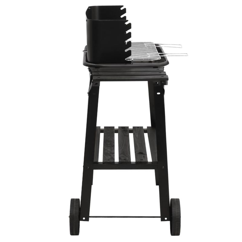 Casa si Gradina - Gradina si terasa - Gratare si accesorii - Gratare de gradina - Gratar cu carbune cu roti, negru, otel - Infinity.ro