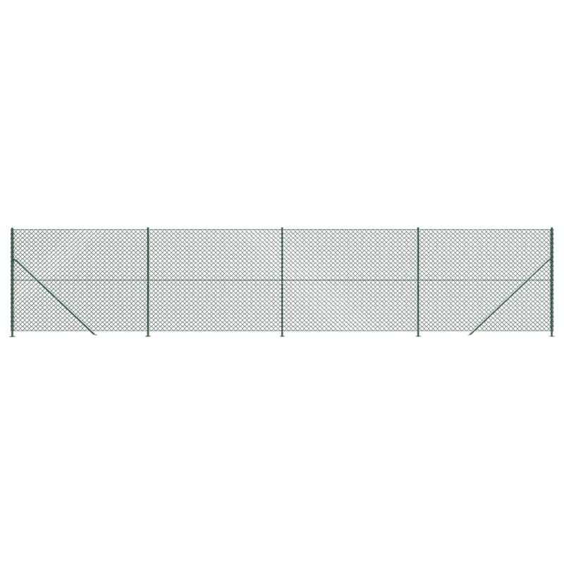 Casa si Gradina - Gradina si terasa - Garduri, panouri si accesorii - Gard plasa de sarma cu bordura, verde, 1,6x10 m - Infinity.ro