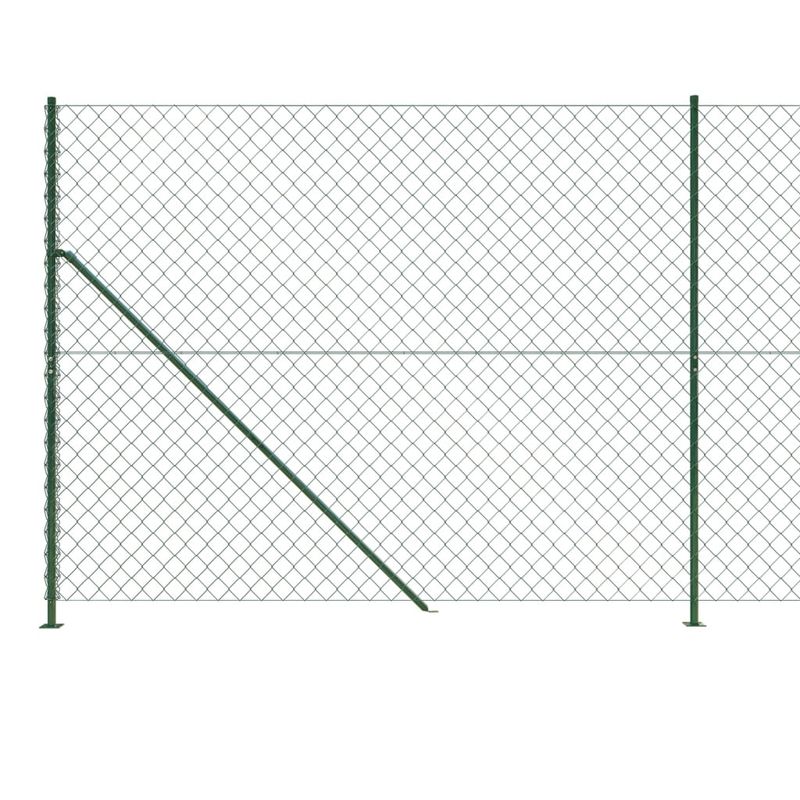 Casa si Gradina - Gradina si terasa - Garduri, panouri si accesorii - Gard plasa de sarma cu bordura, verde, 1,6x10 m - Infinity.ro
